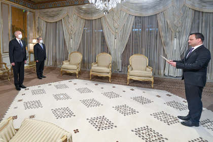 Our Ambassador to Tunisia Veselin Dyankov presented his credentials to President Kais Saied